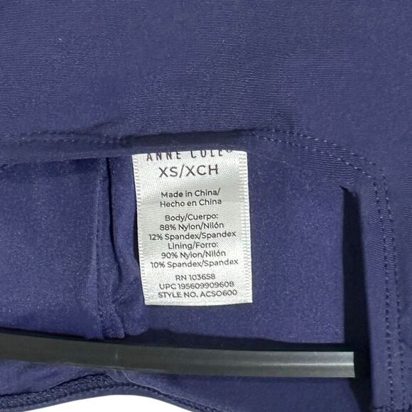 Anne Cole Women’s Square Neck One Piece Swimsuit XS Color Navy - Picture 8 of 8